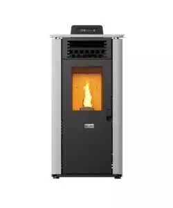STUFA A PELLET CANALIZZATA CANADIAN STOVE "DESIGN 10C" BIANCO 8,7 KW